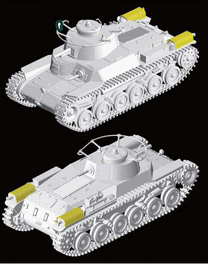 九七式中戦車 チハ 初期生産型 プラモデル (ドラゴン 1/72 ARMOR PRO (アーマープロ) No.7395) 商品画像_2