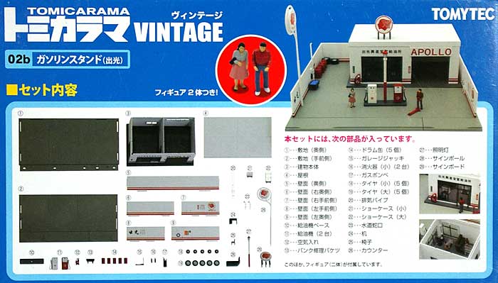 ガソリンスタンド (出光) ミニカー (トミーテック トミカラマ ヴィンテージ No.002b) 商品画像_1