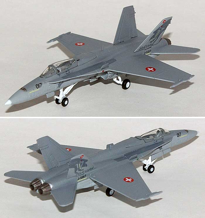 F/A-18C ホーネット スイス空軍 F-18 デモチーム 完成品 (ヘルパ herpa Wings （ヘルパ ウイングス） No.554718) 商品画像_3