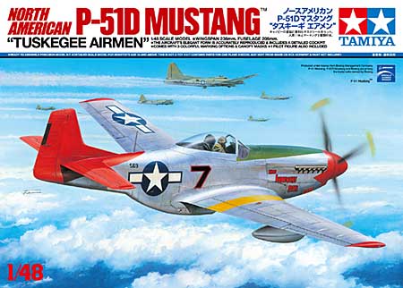 ノースアメリカン P-51D マスタング タスキーギ エアメン プラモデル (タミヤ 1/48 飛行機 スケール限定品 No.25147) 商品画像