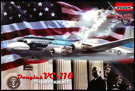 アメリカ ダグラス VC-118 大統領専用機 インディペンデンス 1947-52年 プラモデル (ローデン 1/144 エアクラフト No.307) 商品画像