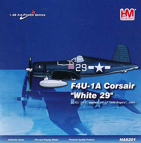 F4U-1A コルセア ジョリーロジャース 完成品 (ホビーマスター 1/48 エアパワー シリーズ （レシプロ） No.HA8201) 商品画像