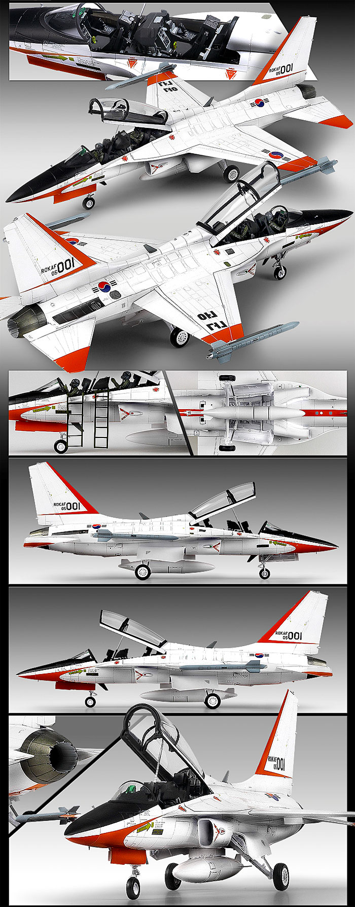 T 50 韓国空軍 高等練習機 Rokfa T 50 Advanced Trainer アカデミー プラモデル