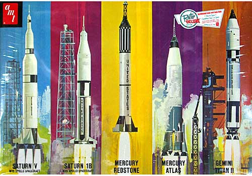 アメリカ宇宙開発史ロケットセット プラモデル (amt プラスチックモデルキット No.AMT700L-06) 商品画像