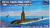 リッチモデル 1/350 潜水艦モデル アメリカ ロサンゼルス級 攻撃型原潜 フライト 3 (688改良型)