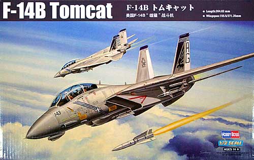 F-14B トムキャット プラモデル (ホビーボス 1/72 エアクラフト プラモデル No.80277) 商品画像