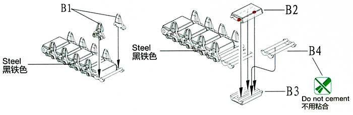 T-16 フラットラバー 可動キャタピラ (M3/M5軽戦車用) プラモデル (ブロンコモデル 1/35 AFV アクセサリー シリーズ No.AB3553) 商品画像_2