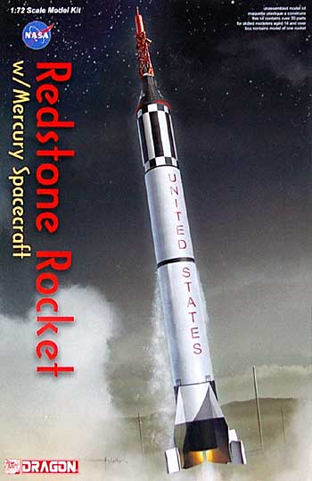 レッドストーン ロケット w/マーキュリー宇宙船 プラモデル (ドラゴン ドラゴンスペースモデルキットシリーズ No.11014) 商品画像