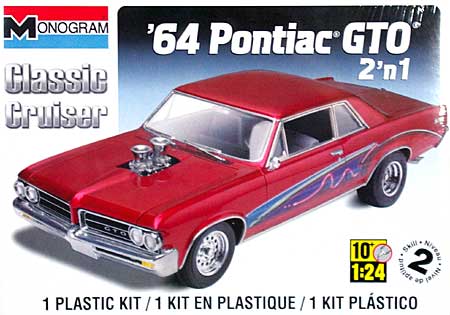 64 ポンティアック GTO 2`n1 プラモデル (レベル/モノグラム カーモデル No.85-0890) 商品画像