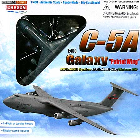 アメリカ空軍 C-5A ギャラクシー 337th AS パトリオット・ウイング 完成品 (ドラゴン 1/400 ウォーバーズシリーズ No.56347) 商品画像