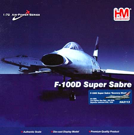F-100C スーパーセイバー ガナリー・ミート 完成品 (ホビーマスター 1/72 エアパワー シリーズ （ジェット） No.HA2113) 商品画像