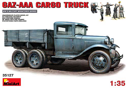 GAZ-AAA カーゴトラック プラモデル (ミニアート 1/35 WW2 ミリタリーミニチュア No.35127) 商品画像