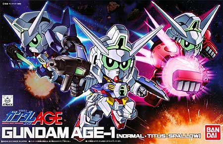 ガンダム AGE-1 (ノーマル・タイタス・スパロー) プラモデル (バンダイ SDガンダム BB戦士 No.369) 商品画像