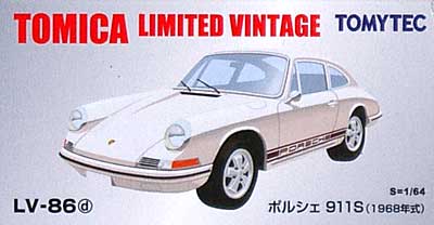 ポルシェ 911S (1968年式) (白) ミニカー (トミーテック トミカリミテッド ヴィンテージ No.LV-086d) 商品画像
