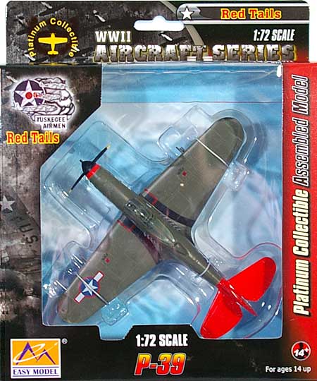 P-39 エアラコブラ レッドテイルズ (タスキーギエアメン) 完成品 (イージーモデル 1/72 エアキット（塗装済完成品） No.39203) 商品画像