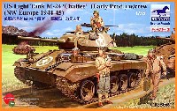 ブロンコモデル 1/35 AFVモデル アメリカ M24 チャーフィー 軽戦車 (大戦型) ＋ 戦車兵4体