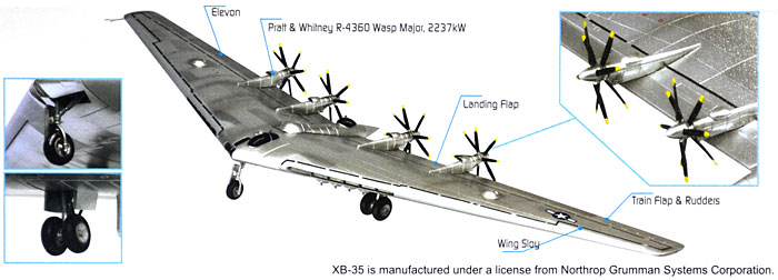 アメリカ空軍 XB-35 フライング ウイング プロトタイプ 2 完成品 (ドラゴン 1/200 ウォーバーズシリーズ No.52013) 商品画像_1