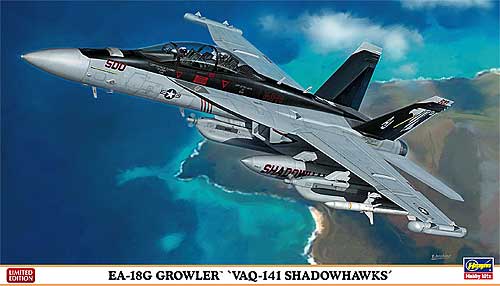 EA-18G グラウラー VAQ-141 シャドウホークス プラモデル (ハセガワ 1/72 飛行機 限定生産 No.01983) 商品画像