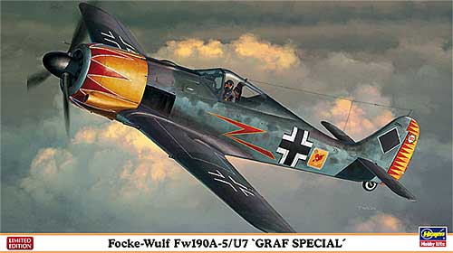 フォッケウルフ Fw190A-5/U7 グラーフ スペシャル プラモデル (ハセガワ 1/48 飛行機 限定生産 No.09976) 商品画像