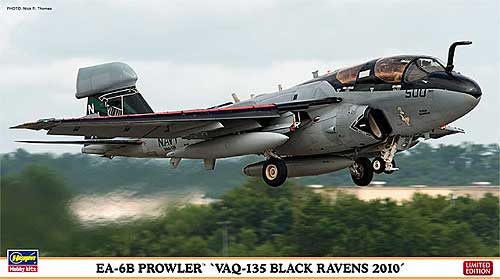 EA-6B プラウラー VAQ-135 ブラック レイブンズ 2010 プラモデル (ハセガワ 1/72 飛行機 限定生産 No.01981) 商品画像