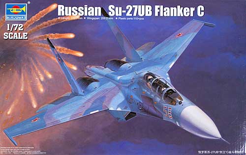 Su-27UB フランカー C型 プラモデル (トランペッター 1/72 エアクラフト プラモデル No.01645) 商品画像