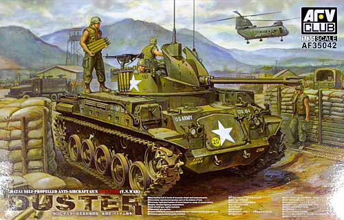 M42A1 ダスター 自走高射機関砲 後期型 (ベトナム戦争) プラモデル (AFV CLUB 1/35 AFV シリーズ No.AF35042) 商品画像
