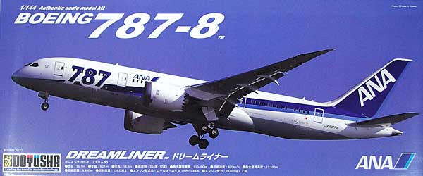 ボーイング 787-8 ドリームライナー ANA プラモデル (童友社 大型旅客機シリーズ No.144-BB-NH) 商品画像