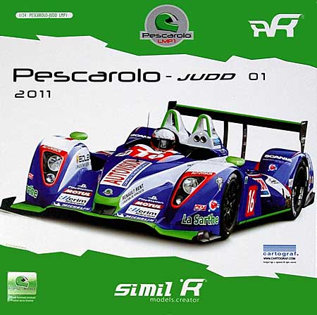 ぺスカローロ ジャッド LMP1 2011年 ル・マン仕様 プラモデル (Simil R 1/24 カーモデル No.REF151105) 商品画像