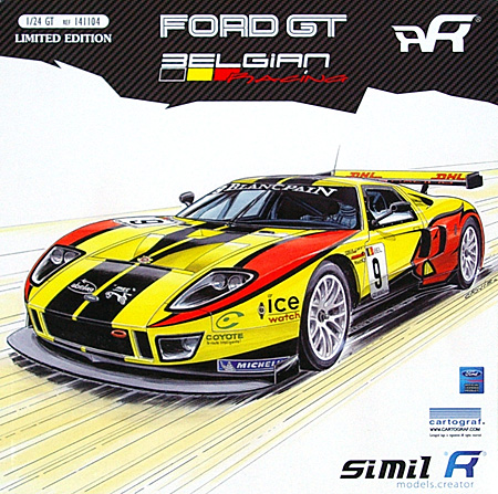 フォード GT GT1 BELGIAN RACING (#9 FIA GT 2011) プラモデル (Simil R 1/24 カーモデル No.REF141104) 商品画像