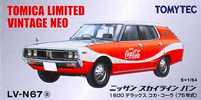 ニッサン スカイライン バン 1600 デラックス コカ・コーラ (75年式) ミニカー (トミーテック トミカリミテッド ヴィンテージ ネオ No.LV-N067a) 商品画像