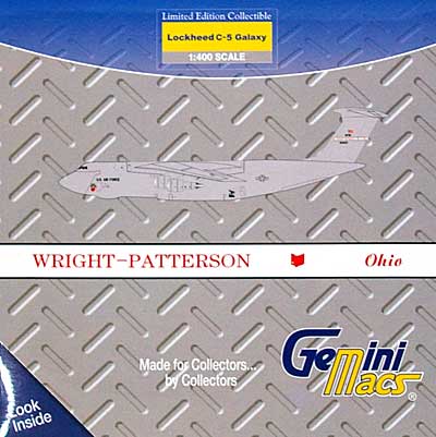 C-5A ギャラクシー アメリカ空軍 445th AW ライトパターソン空軍基地 (70-0457) 完成品 (ジェミニ ジェット 1/400 ジェミニ エース （Gemini ace） No.GMUSA056) 商品画像