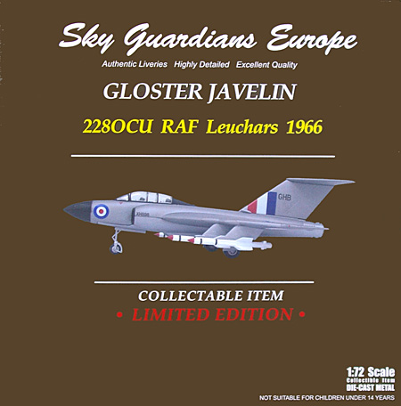 グロスター ジャベリン FAW 9 イギリス空軍 288OCU Luechars 1966 完成品 (ウイッティ・ウイングス 1/72 スカイ ガーディアン シリーズ （現用機） No.24398) 商品画像