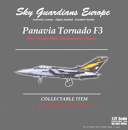 トーネード F.3 イギリス空軍 111Sqn 部隊創設90周年塗装 ルーカーズ 2007 (ZE734/JU) 完成品 (ウイッティ・ウイングス 1/72 スカイ ガーディアン シリーズ （現用機） No.24371) 商品画像