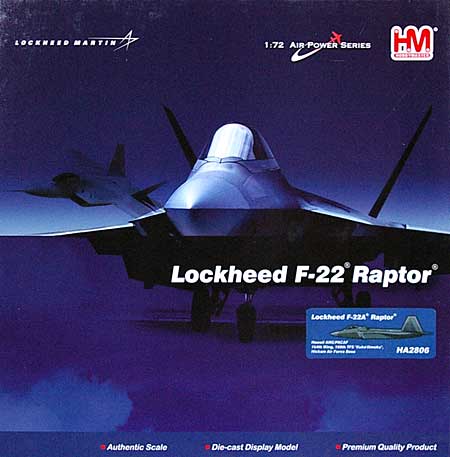 F-22A ラプター 第199戦闘飛行隊 完成品 (ホビーマスター 1/72 エアパワー シリーズ （ジェット） No.HA2806) 商品画像