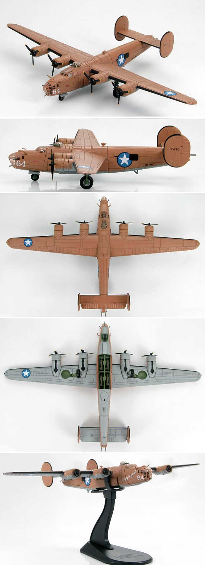 B-24D リベレーター レディ・ビィ・グッド 完成品 (ホビーマスター 1/144 エアパワー シリーズ （レシプロ） No.HA9101) 商品画像_3