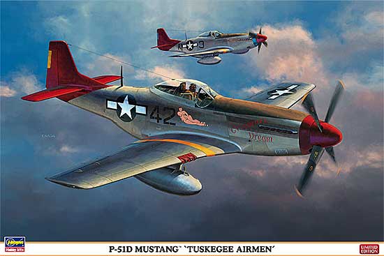 P-51D ムスタング タスキギー エアメン プラモデル (ハセガワ 1/32 飛行機 限定生産 No.08225) 商品画像