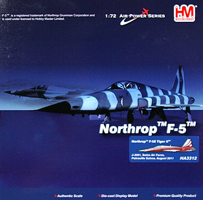 F-5E タイガー 2 パトルイユ・スイス 完成品 (ホビーマスター 1/72 エアパワー シリーズ （ジェット） No.HA3312) 商品画像