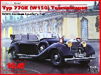 ICM 1/35 ミリタリービークル・フィギュア ドイツ 高官用 4輪乗用車 グロッサー 770K (W150) 1938年型 MB社製