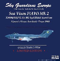 ウイッティ・ウイングス 1/72 スカイ ガーディアン シリーズ （現用機） シービクセン F(AW) Mk.2 イギリス海軍 No892 Sqd XN694 #305 ヨービルトン Simon's Sircus Aerobatic Team 1968