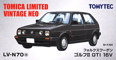 絶版 フォルクスワーゲン ゴルフ Ⅱ GTI 黒 トミカリミテッドヴィンテージ