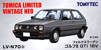 フォルクスワーゲン ゴルフ 2 GTI 16V (グレー) ミニカー (トミーテック トミカリミテッド ヴィンテージ ネオ No.LV-N070b) 商品画像