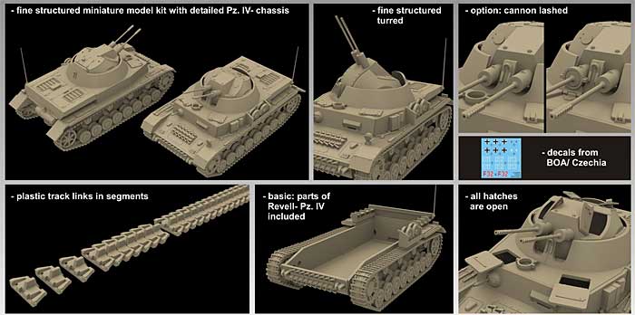 ドイツ クーゲルブリッツ 4号 30ミリ連装対空戦車 プラモデル (マコ 1/72 AFVキット No.7208) 商品画像_2