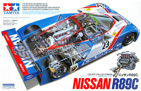 ニッサン R89C プラモデル (タミヤ 1/24 スポーツカーシリーズ No.093) 商品画像
