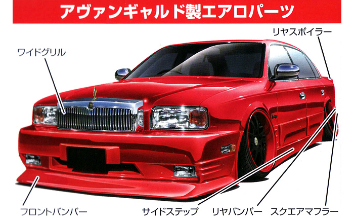 アヴァンギャルド G50 プレジデント プラモデル (アオシマ 1/24 スーパーVIPカー 極シリーズ No.096) 商品画像_1