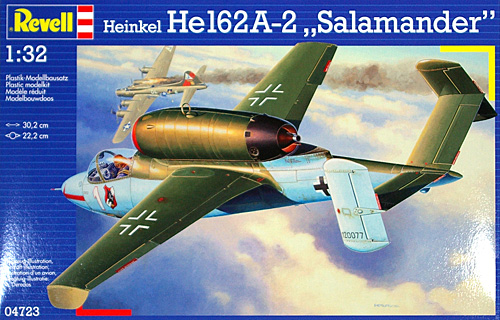 ハインケル He162A-2 サラマンダー プラモデル (レベル 1/32 Aircraft No.04723) 商品画像