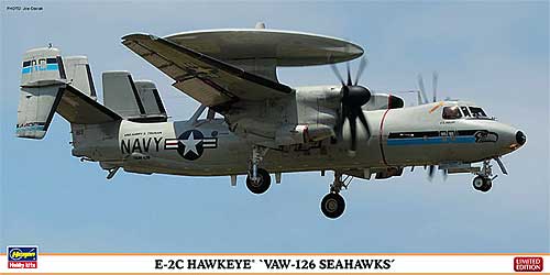 E-2C ホークアイ VAW-126 シーホークス プラモデル (ハセガワ 1/72 飛行機 限定生産 No.01994) 商品画像