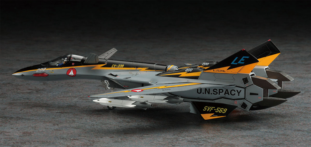 VF-19A SVF-569 ライトニングス w/ハイマニューバミサイル プラモデル (ハセガワ 1/72 マクロスシリーズ No.65799) 商品画像_4