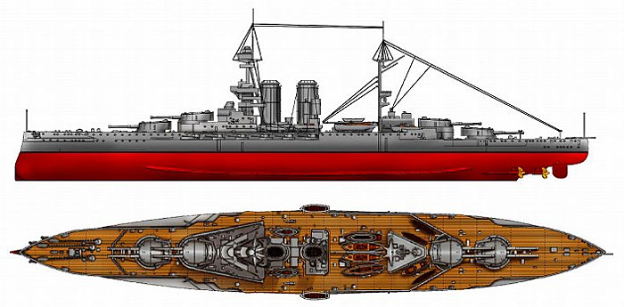 英国海軍 クイーン・エリザベス級戦艦 クイーン・エリザベス 1918 プラモデル (ピットロード 1/700 スカイウェーブ W シリーズ No.W145) 商品画像_1