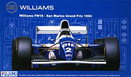 ウィリアムズ FW16 1994年 サンマリノGP仕様 (カルトグラフデカール&エッチングパーツ付き) プラモデル (フジミ 1/20 GPシリーズ SP （スポット） No.SP020) 商品画像