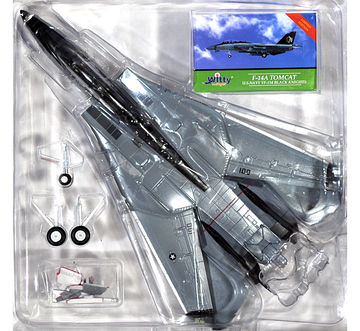 F-14A トムキャット アメリカ海軍 VF-154 ブラックナイツ 完成品 (ウイッティ・ウイングス 1/72 スカイ ガーディアン シリーズ （現用機） No.75182) 商品画像_1